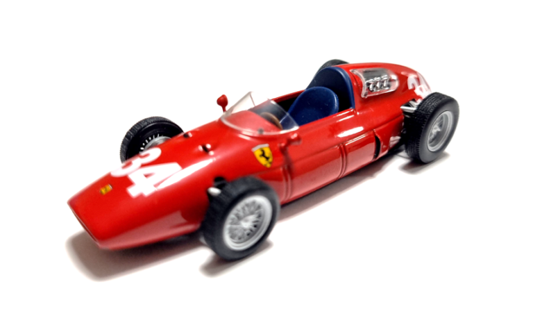Modèle Réduit 1:24 Edicola - Ferrari F1 246P #34 1960 (Richie Ginther) - Avec Vitrine - Neuf